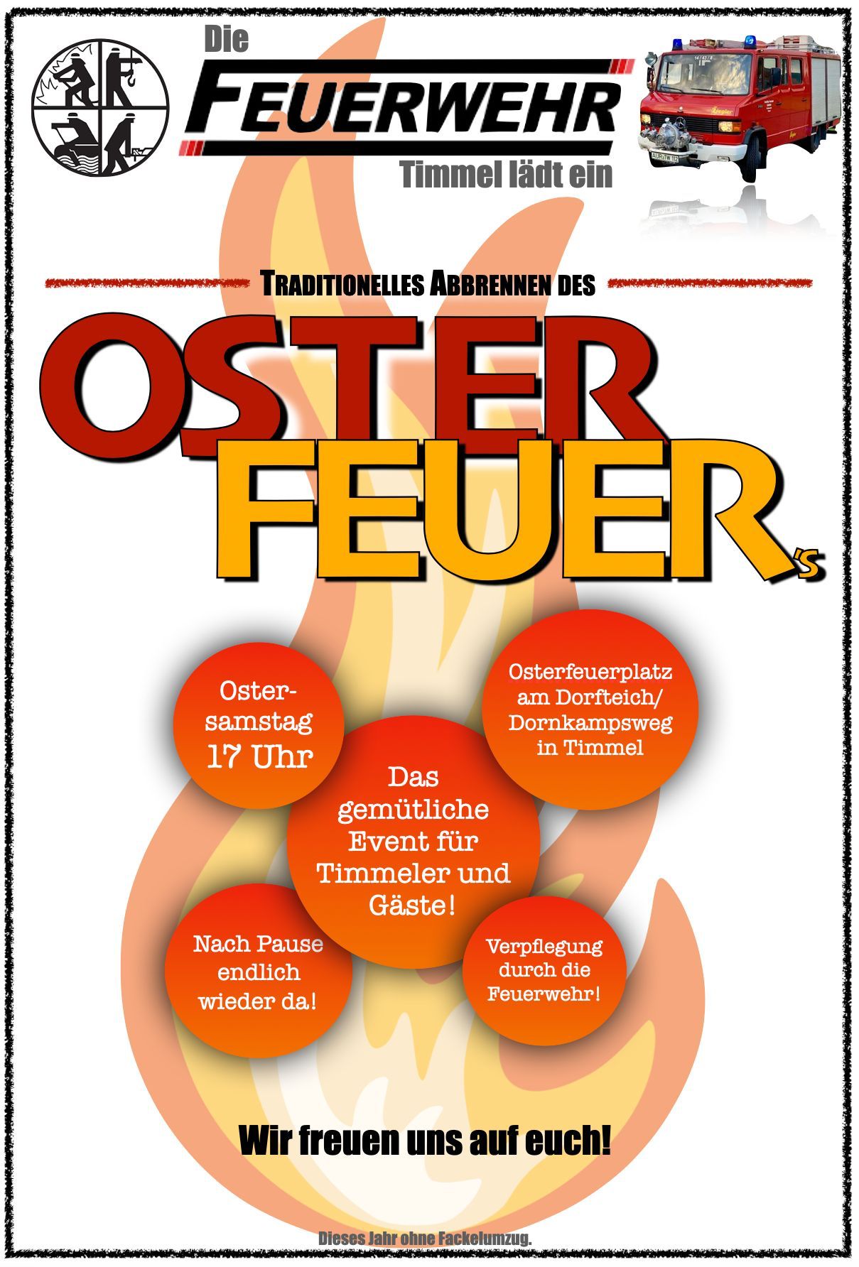  Foto zu Osterfeuer 2023 – Timmel. Großefehn. Ostfriesland. 